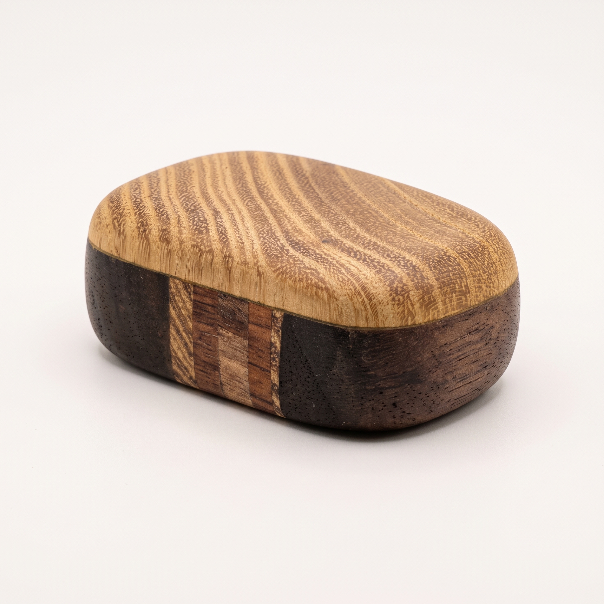 Seelenstein Holz mit Daumenkuhle – Bild 8