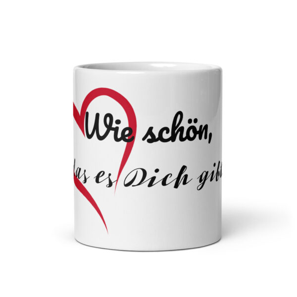 Wie schön / Weiße, glänzende Tasse – Bild 4