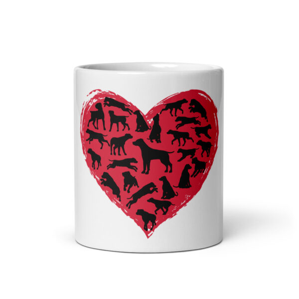 DogLove 5 / Weiße, glänzende Tasse – Bild 4