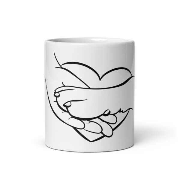 DogLove 4 / Weiße, glänzende Tasse – Bild 4