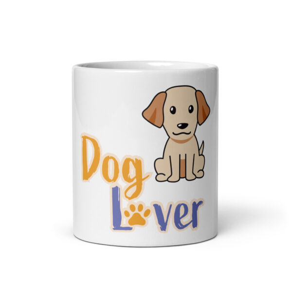DogLove 3 / Weiße, glänzende Tasse – Bild 4