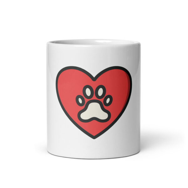 DogLove 1 / Weiße, glänzende Tasse – Bild 4