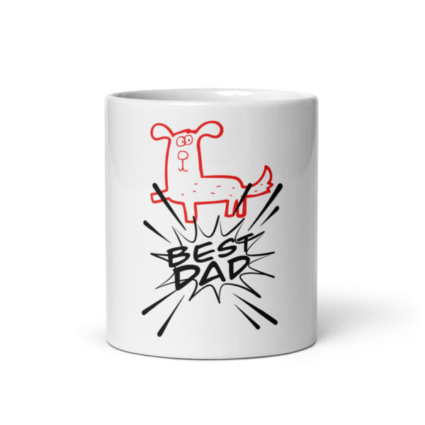 Dogfather 13 / Weiße, glänzende Tasse – Bild 4
