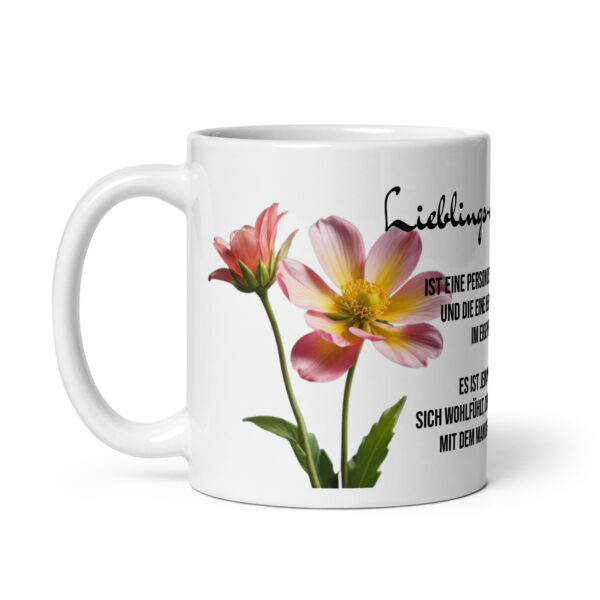 Lieblings-mensch / Weiße, glänzende Tasse