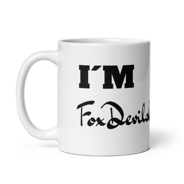 FoxDevilsWild / Weiße, glänzende Tasse – Bild 3