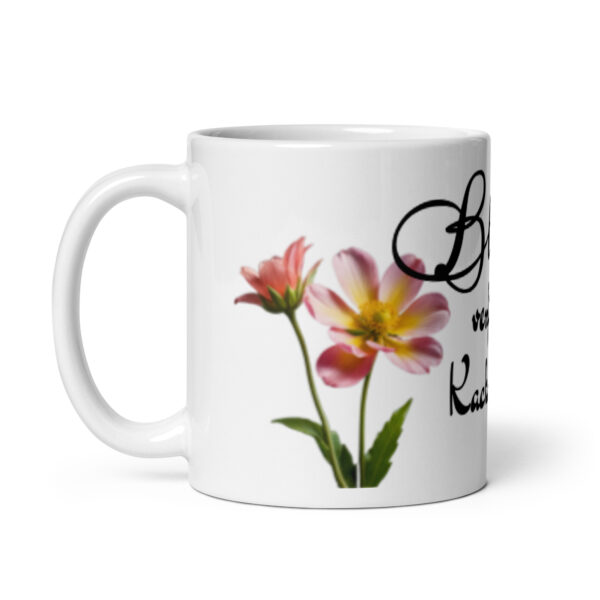 Blöde / Weiße, glänzende Tasse – Bild 3