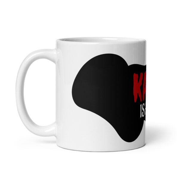 Karma / Weiße, glänzende Tasse – Bild 3