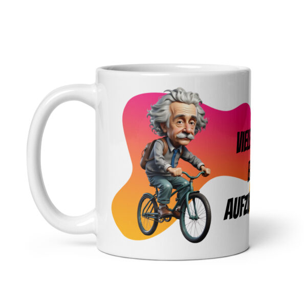 Einstein 1 / Weiße, glänzende Tasse – Bild 3