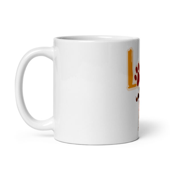 DogLove 8 / Weiße, glänzende Tasse – Bild 3