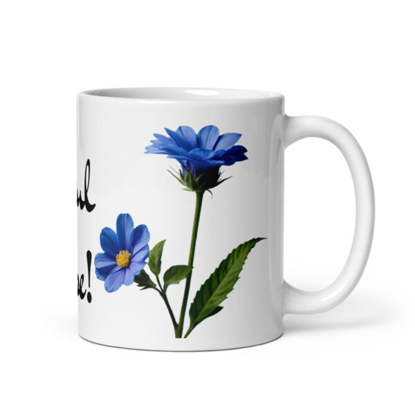 Heul leise! / Weiße, glänzende Tasse – Bild 2