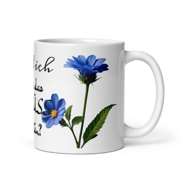 TSCHÜSS / Weiße, glänzende Tasse – Bild 2