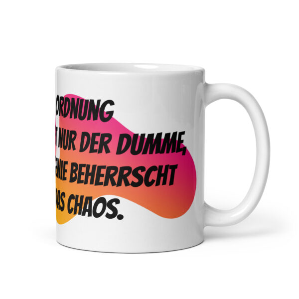 Einstein 2 / Weiße, glänzende Tasse – Bild 2
