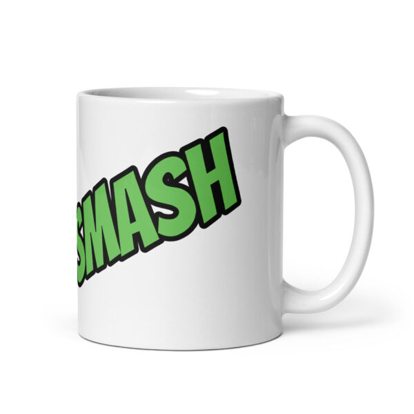 Smash / Weiße, glänzende Tasse – Bild 2