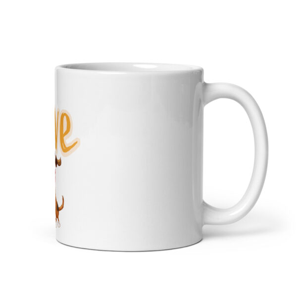 DogLove 8 / Weiße, glänzende Tasse – Bild 2