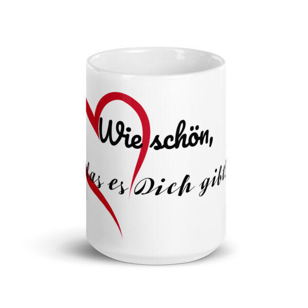 Wie schön / Weiße, glänzende Tasse – Bild 7
