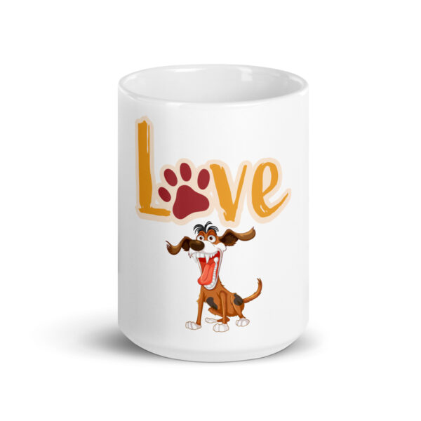 DogLove 8 / Weiße, glänzende Tasse – Bild 7