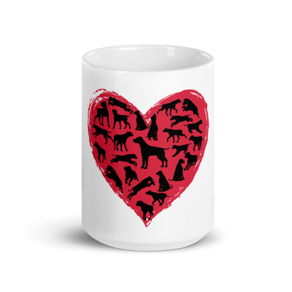 DogLove 5 / Weiße, glänzende Tasse – Bild 7