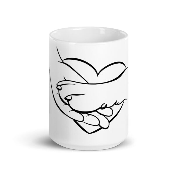 DogLove 4 / Weiße, glänzende Tasse – Bild 7