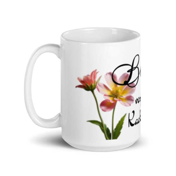 Blöde / Weiße, glänzende Tasse – Bild 6