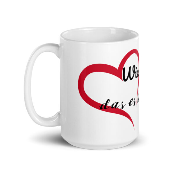 Wie schön / Weiße, glänzende Tasse – Bild 6
