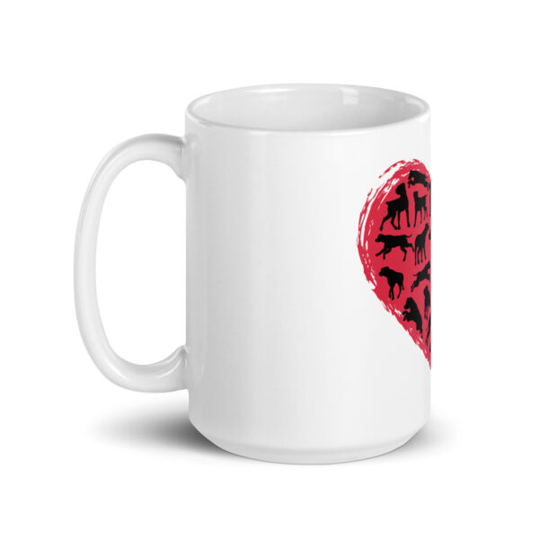 DogLove 5 / Weiße, glänzende Tasse – Bild 6