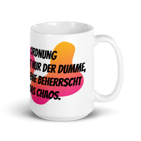 Einstein 2 / Weiße, glänzende Tasse – Bild 5