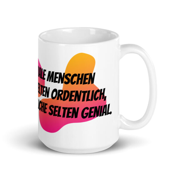 Einstein 3 / Weiße, glänzende Tasse – Bild 5