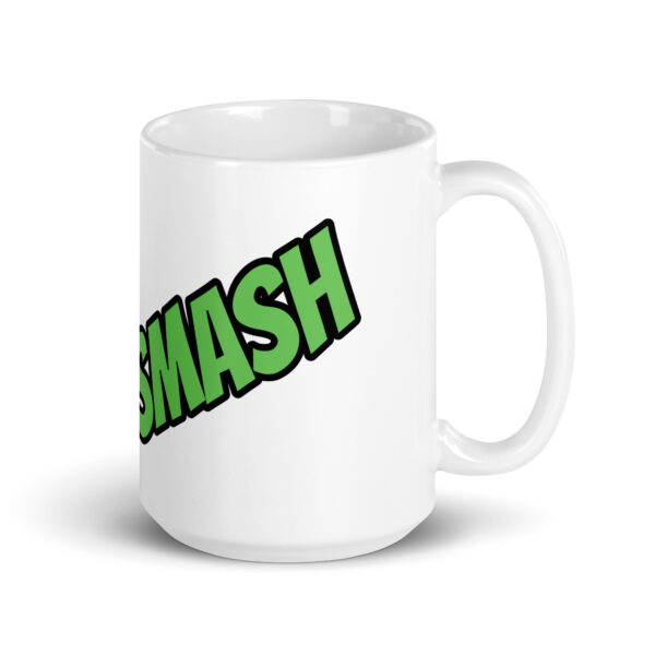 Smash / Weiße, glänzende Tasse – Bild 5
