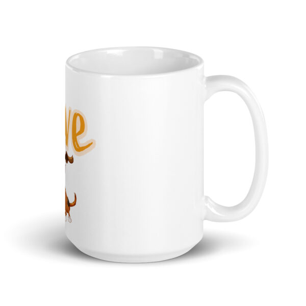 DogLove 8 / Weiße, glänzende Tasse – Bild 5