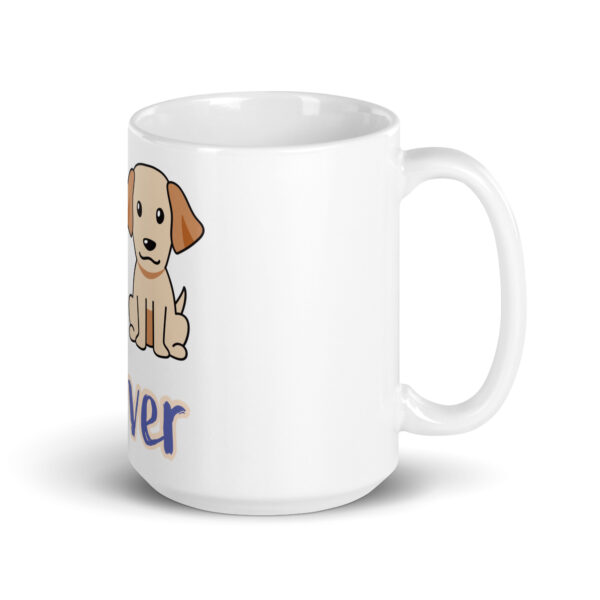 DogLove 3 / Weiße, glänzende Tasse – Bild 5