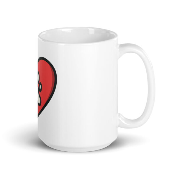 DogLove 1 / Weiße, glänzende Tasse – Bild 5