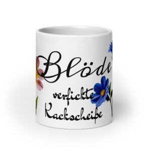 Weiße, glänzende Tasse
