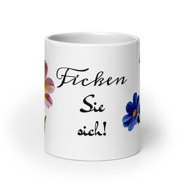 Sie sich! / Weiße, glänzende Tasse