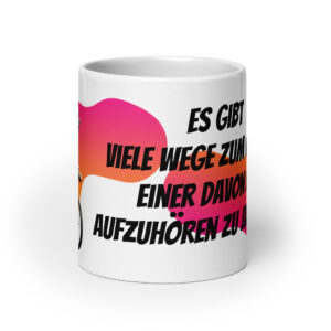 Einstein 1 / Weiße, glänzende Tasse