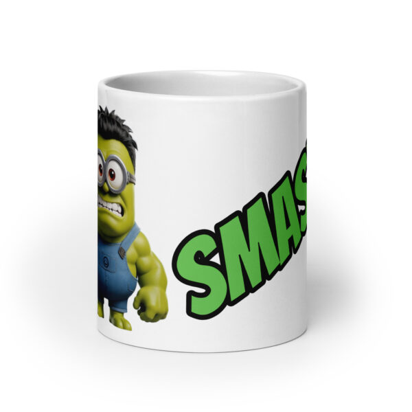Smash / Weiße, glänzende Tasse