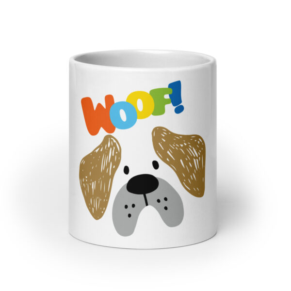 DogLove 9 / Weiße, glänzende Tasse