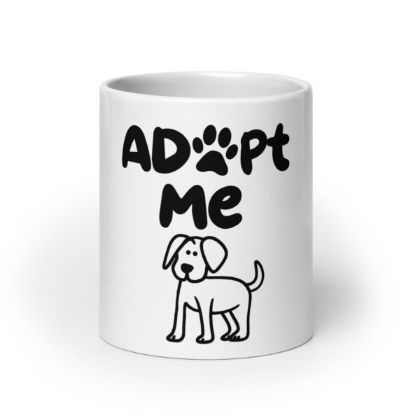 DogLove 7 / Weiße, glänzende Tasse