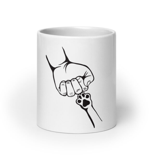 DogLove 2 / Weiße, glänzende Tasse