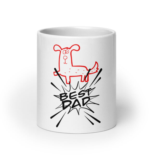 Dogfather 13 / Weiße, glänzende Tasse