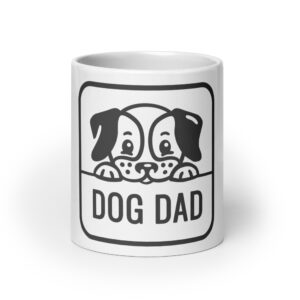 Dogfather 12 / Weiße, glänzende Tasse