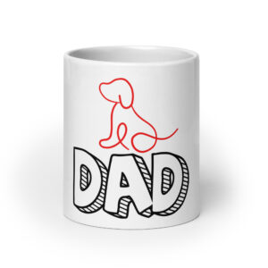 Dogfather 11 / Weiße, glänzende Tasse