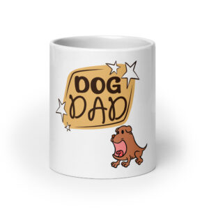 Dogfather 10 / Weiße, glänzende Tasse