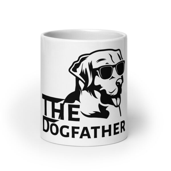 Dogfather 9 / Weiße, glänzende Tasse