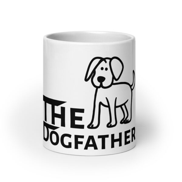 Dogfather 8 / Weiße, glänzende Tasse