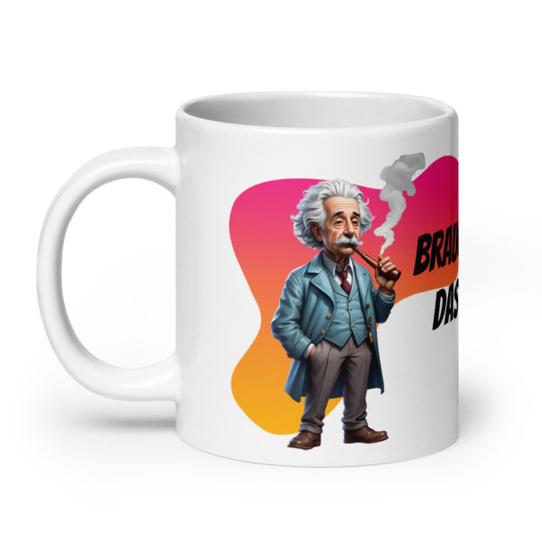 Einstein 2 / Weiße, glänzende Tasse – Bild 9