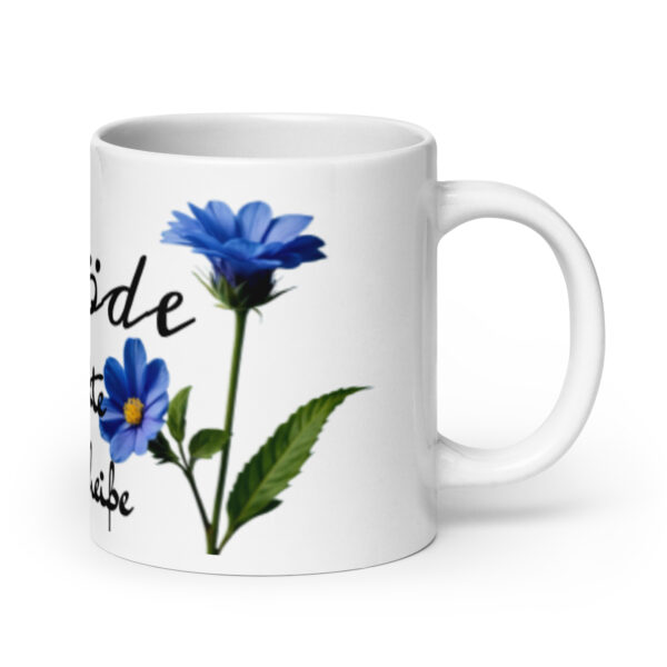 Blöde / Weiße, glänzende Tasse – Bild 8