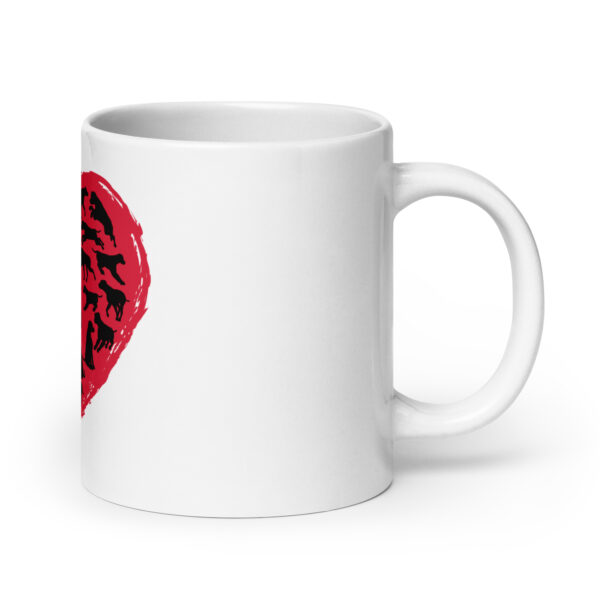 DogLove 5 / Weiße, glänzende Tasse – Bild 8